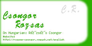 csongor rozsas business card
